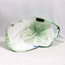 Load image into Gallery viewer, Green Black Striped Retro Inspired Blacklight Dad Hat-Marble Dipped