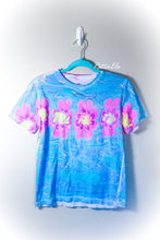 Load image into Gallery viewer, Retro Wave Flowers Marbled Shirt-Youth Large