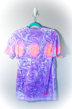 Load image into Gallery viewer, Retro Flowers Marbled Shirt-Adult Small