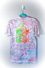 Load image into Gallery viewer, Flamingo Paradise Rainbow Marbled Shirt-Adult Small
