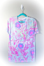 Load image into Gallery viewer, Wavy Flowers Marbled Shirt-Adult Medium