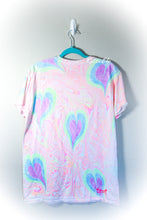 Load image into Gallery viewer, Rainbow Heart Marbled Shirt-Adult Large