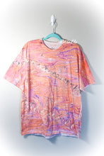 Load image into Gallery viewer, Orange Purple Wavy Marbled Shirt-Adult XL