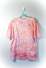 Load image into Gallery viewer, Orange Purple Wavy Marbled Shirt-Adult XL