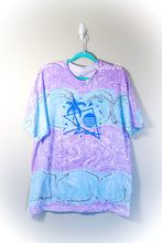 Load image into Gallery viewer, Retro Palm Tree Wave Marbled Shirt-Adult XL