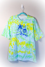 Load image into Gallery viewer, Retro Palm Tree Tropical Marbled Shirt-Adult XXL