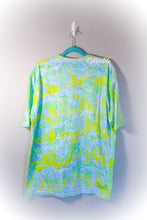Load image into Gallery viewer, Retro Palm Tree Tropical Marbled Shirt-Adult XXL