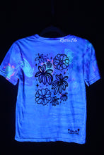 Load image into Gallery viewer, Retro Wave Flowers Marbled Shirt-Youth Large