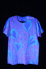 Load image into Gallery viewer, Rainbow Heart Marbled Shirt-Adult Large