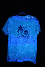 Load image into Gallery viewer, Retrowave Palm Tree Marbled Shirt-Adult Large