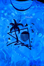 Load image into Gallery viewer, Retro Palm Tree Tropical Marbled Shirt-Adult XXL