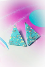 Load image into Gallery viewer, 80s Inspired Chunky Glitter Triangle Studs | More Colors!