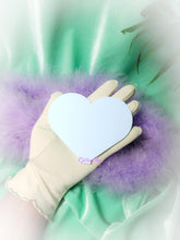 Load image into Gallery viewer, Rainbow Pastel Acrylic Heart Coaster Set with Holder