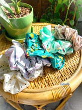 Load image into Gallery viewer, 70s Flowers Handmade Cotton XL Scrunchie