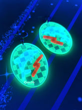 Load image into Gallery viewer, Blacklight Retro Dolphin Earrings