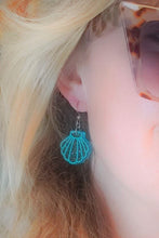Load image into Gallery viewer, Mini Transparent Shimmer Seashell Earrings | More colors!