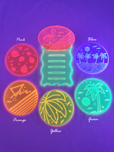 Load image into Gallery viewer, Fluorescent UV Acrylic Coaster Set-Flamingo Paradise