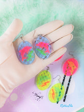 Load image into Gallery viewer, Blacklight Retro Dolphin Earrings