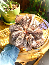 Load image into Gallery viewer, Baby Pink Lace Butterfly Handmade Cotton XL Scrunchie