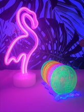 Load image into Gallery viewer, Fluorescent UV Acrylic Coaster Set-Vaporwave City