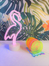 Load image into Gallery viewer, Fluorescent UV Acrylic Coaster Set-Vaporwave City