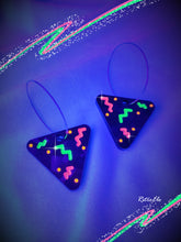 Load image into Gallery viewer, Roller Rink Vaporwave Triangle Earrings