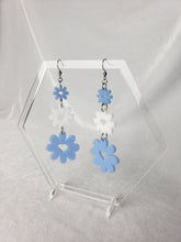 Load image into Gallery viewer, Flower and Heart Dangle Earrings