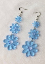 Load image into Gallery viewer, Flower and Heart Dangle Earrings