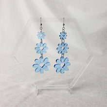 Load image into Gallery viewer, Flower and Heart Dangle Earrings