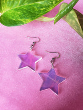 Load image into Gallery viewer, Iridescent Star Dangle Earrings