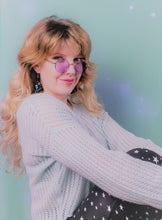 Load image into Gallery viewer, Vaporwave Beach Dream Palm Tree Earrings