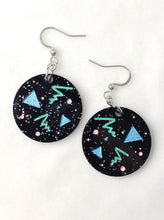 Load image into Gallery viewer, Pastel Retro Party Sparkle Dangle Earrings