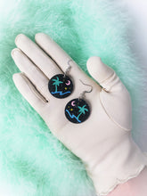 Load image into Gallery viewer, Pastel Retro Beach Sparkle Dangle Earrings