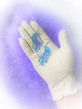 Load image into Gallery viewer, Iridescent Drip Moon with Stars