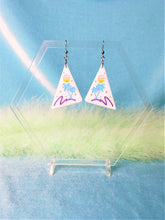 Load image into Gallery viewer, Vaporwave 80s Beach Palm Tree Acrylic Earrings