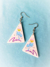 Load image into Gallery viewer, Vaporwave 80s Beach Palm Tree Acrylic Earrings