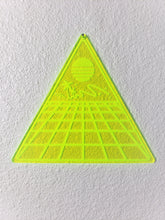 Load image into Gallery viewer, Blacklight Night-Vaporwave Acrylic Art Wall Hanging Triangle