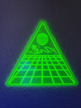 Load image into Gallery viewer, Blacklight Night-Vaporwave Acrylic Art Wall Hanging Triangle
