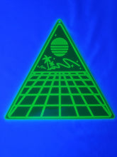 Load image into Gallery viewer, Blacklight Night-Vaporwave Acrylic Art Wall Hanging Triangle