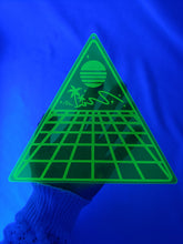 Load image into Gallery viewer, Blacklight Night-Vaporwave Acrylic Art Wall Hanging Triangle