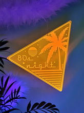 Load image into Gallery viewer, 80s Night-Vaporwave Acrylic Art Wall Hanging Triangle