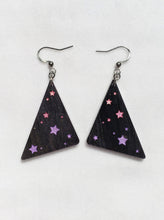 Load image into Gallery viewer, 80s Star Triangle Geometric Earrings