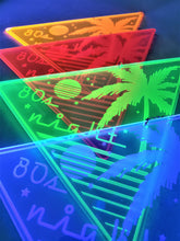 Load image into Gallery viewer, 80s Night-Vaporwave Acrylic Art Wall Hanging Triangle