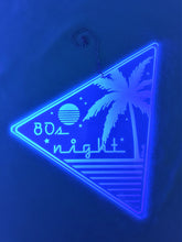 Load image into Gallery viewer, 80s Night-Vaporwave Acrylic Art Wall Hanging Triangle
