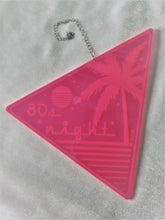 Load image into Gallery viewer, 80s Night-Vaporwave Acrylic Art Wall Hanging Triangle