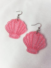 Load image into Gallery viewer, Transparent Shimmer Seashell Earrings | More Colors!