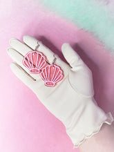 Load image into Gallery viewer, Transparent Shimmer Seashell Earrings | More Colors!