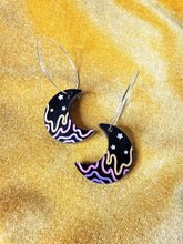 Load image into Gallery viewer, Darkwave Moon Earrings