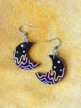 Load image into Gallery viewer, Darkwave Moon Earrings