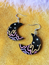 Load image into Gallery viewer, Darkwave Moon Earrings